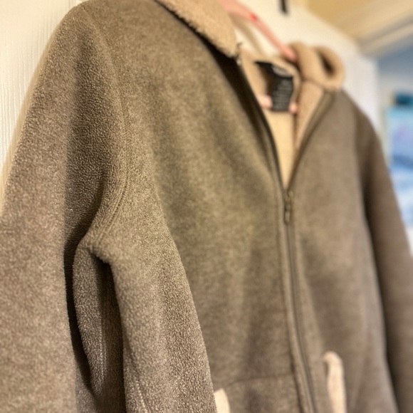 Barrage Collection Olive Green Fleece Zip-Up Jacket - Picture 7 of 7